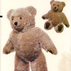 Vogue 8658 Sewing Pattern for a  23" Plush Stuffed Bear